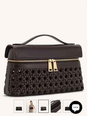 JW PEI Thea Woven Top-Handle Women’s Bag in Claret (reddish-brown) -